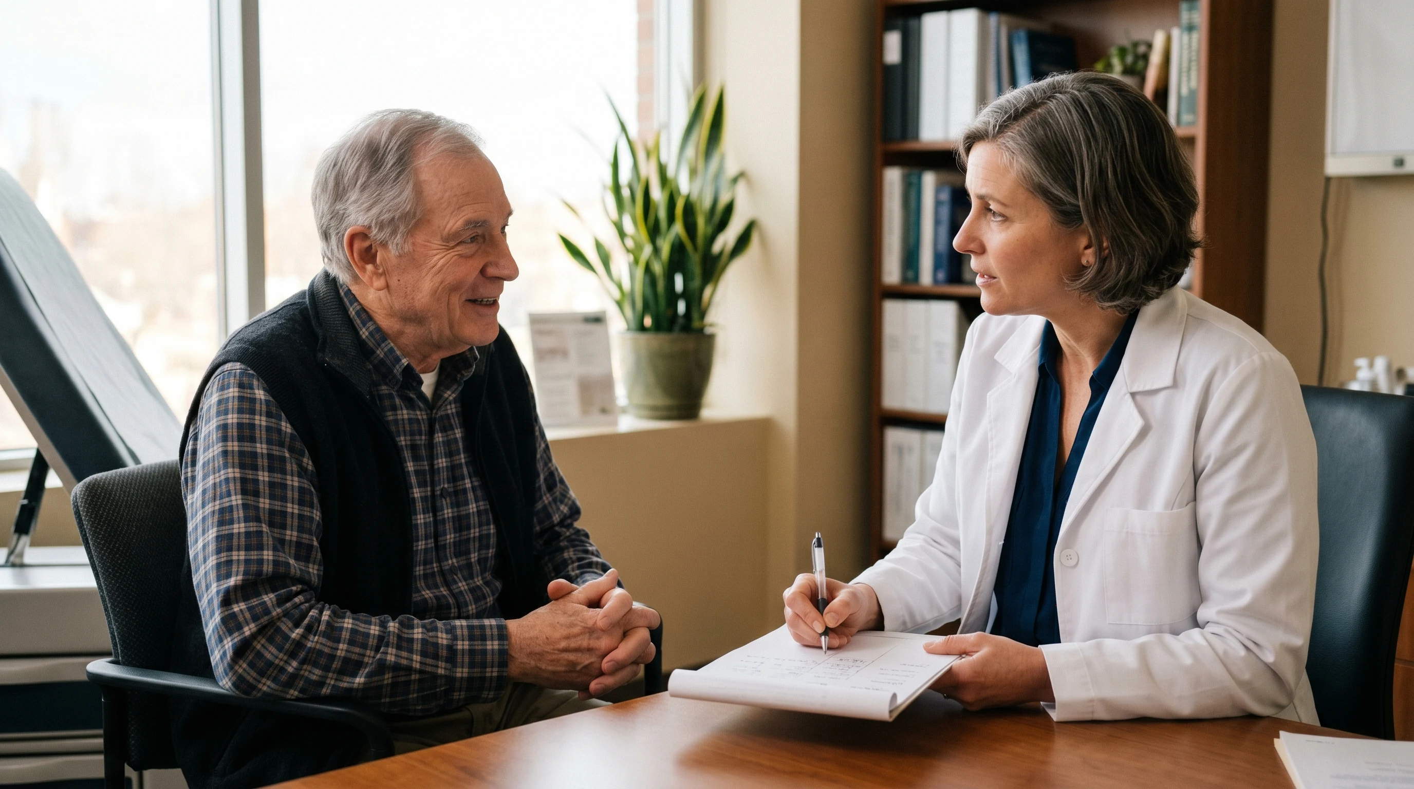 Doctor taking a thorough patient history during a long unhurried visit