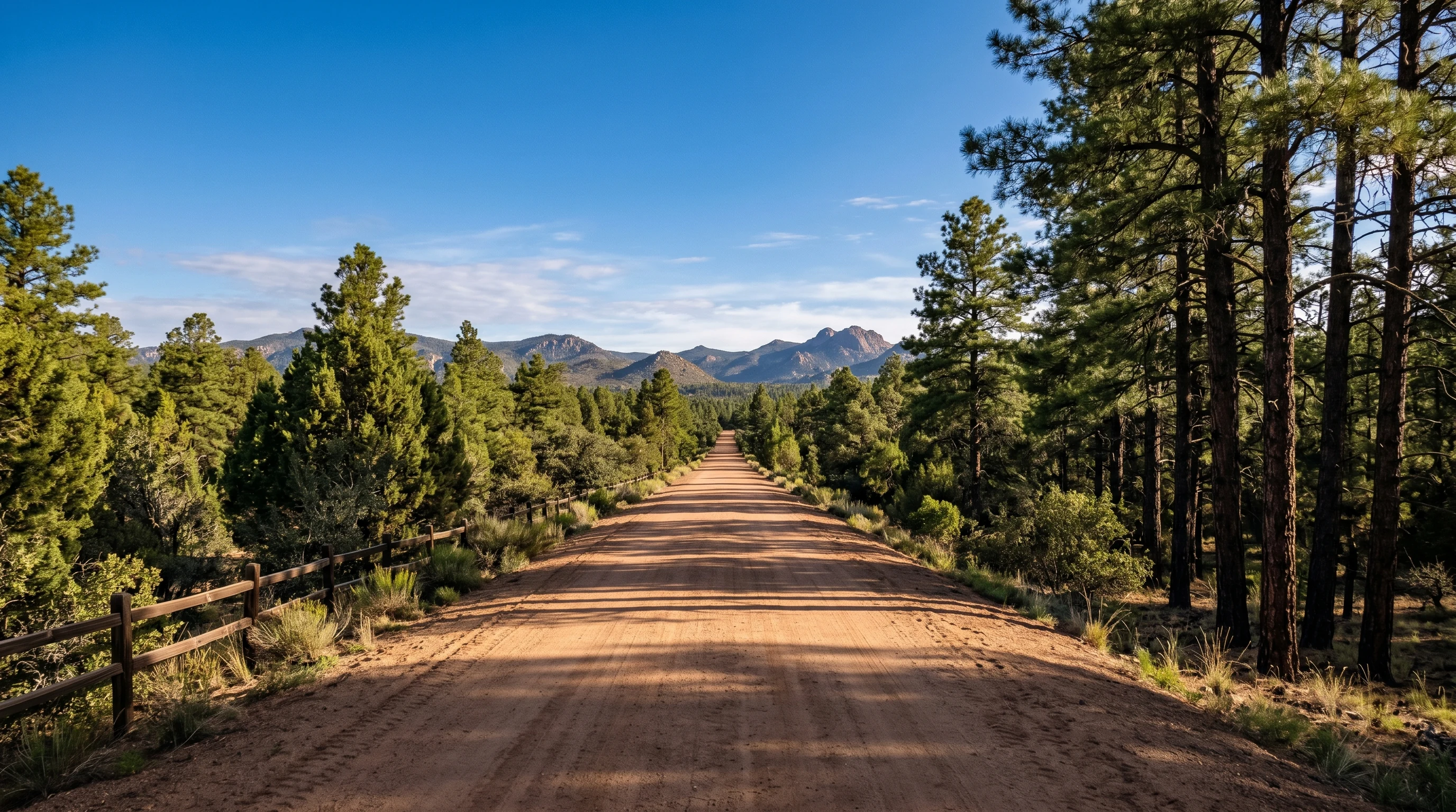 Wide accessible Peavine Trail rail-bed in Prescott Arizona