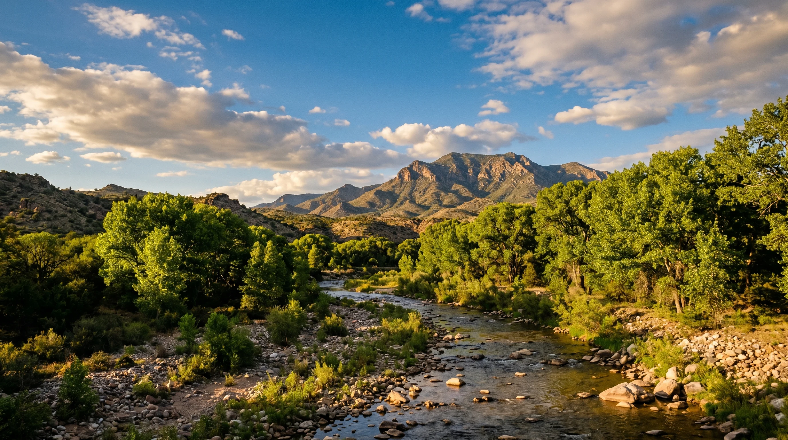 Agua Fria river valley with Humboldt Mountain in the distance