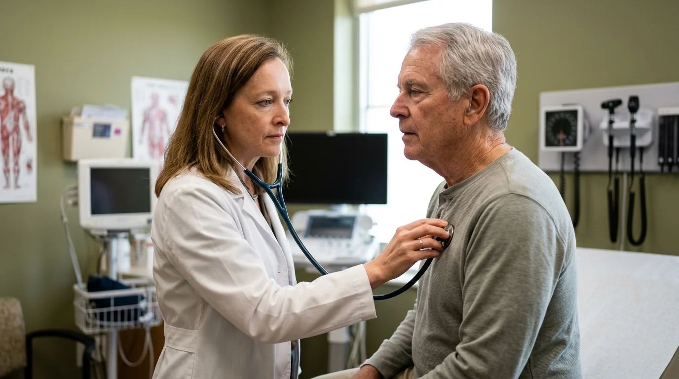 Dr. Price examining a patient