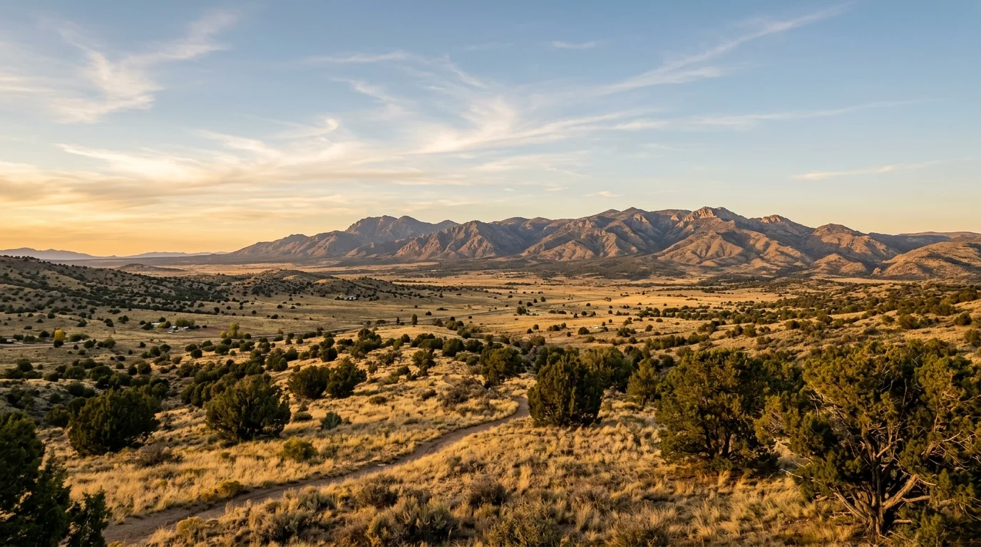 Prescott Valley landscape with Bradshaw Mountains